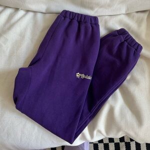 Danielle guizio purple sweatpants